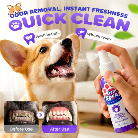 Spray limpiador de dientes de mascotas