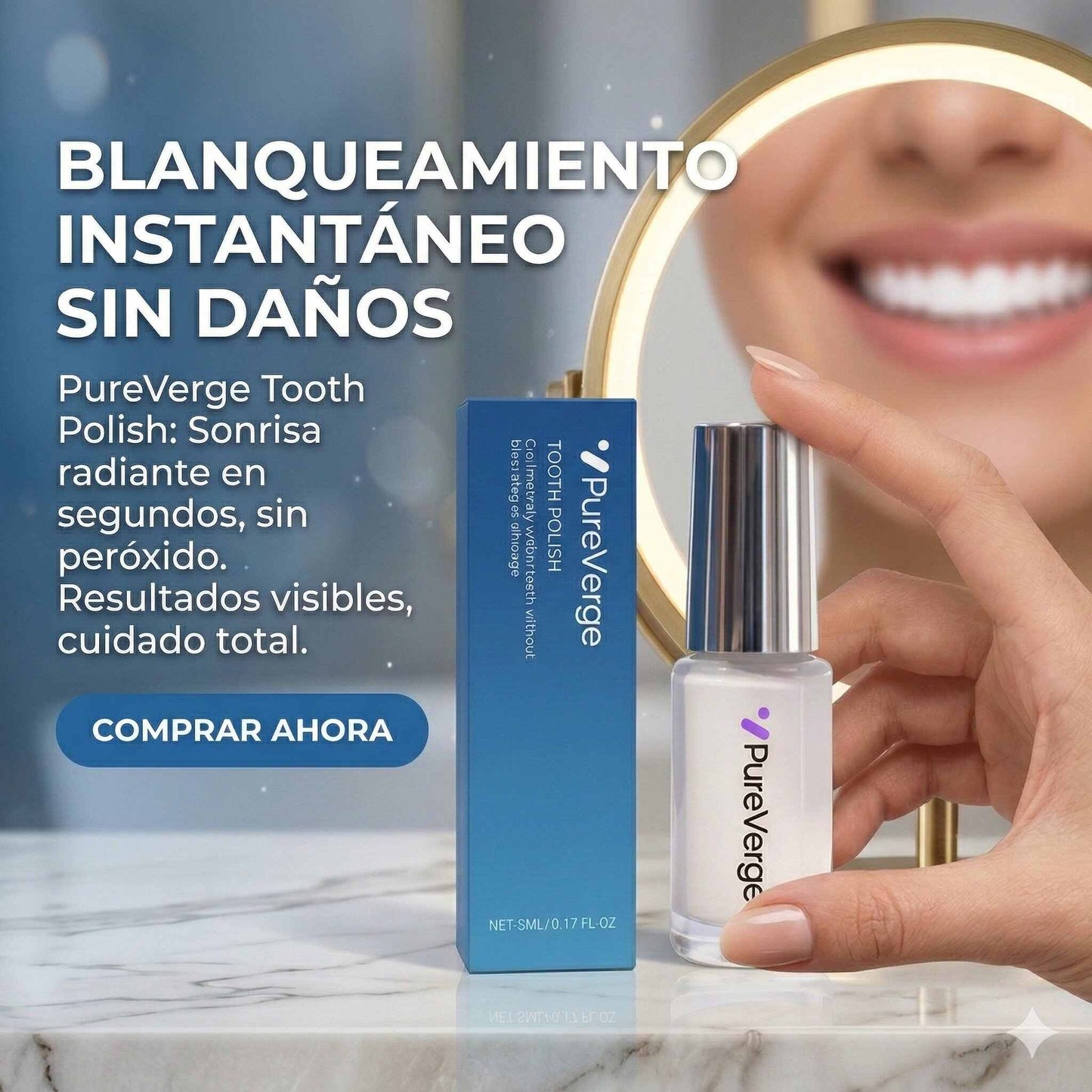 Sonrisa blanca al instante - Maquillaje dental