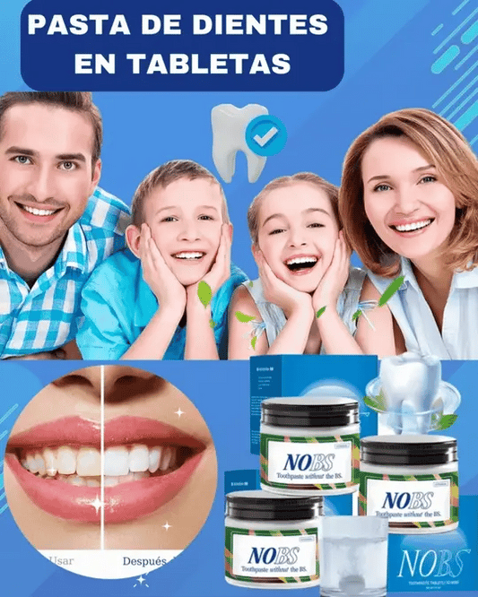 NOBS - Pasta dental tabletas con Hidroxiapatita